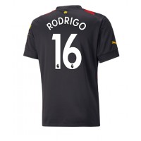 Manchester City Rodri Hernandez #16 Fußballbekleidung Auswärtstrikot 2022-23 Kurzarm